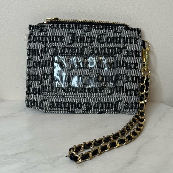 🔥Juicy Couture Black and Gold Women's Wristlet With multiple Compliments🔥 - Picture 2 of 5